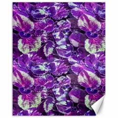 Botanical Violet Print Pattern 2 Canvas 16  X 20  by dflcprintsclothing