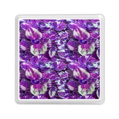 Botanical Violet Print Pattern 2 Memory Card Reader (square) by dflcprintsclothing