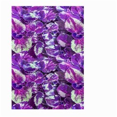 Botanical Violet Print Pattern 2 Large Garden Flag (two Sides) by dflcprintsclothing