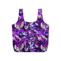 Botanical Violet Print Pattern 2 Full Print Recycle Bag (s) by dflcprintsclothing