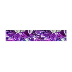 Botanical Violet Print Pattern 2 Flano Scarf (mini) by dflcprintsclothing