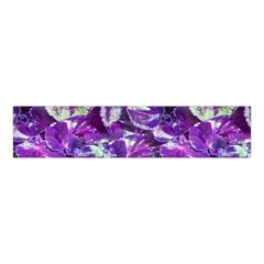 Botanical Violet Print Pattern 2 Velvet Scrunchie by dflcprintsclothing