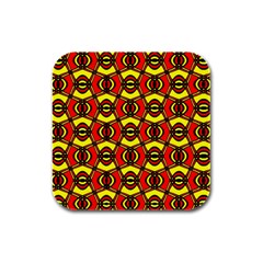 Rby 102 Rubber Square Coaster (4 Pack)  by ArtworkByPatrick