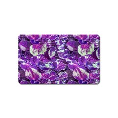 Botanical Violet Print Pattern 2 Magnet (name Card) by dflcprintsclothing