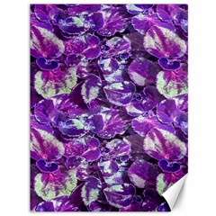 Botanical Violet Print Pattern 2 Canvas 36  X 48  by dflcprintsclothing