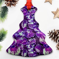 Botanical Violet Print Pattern 2 Ornament (christmas Tree) 