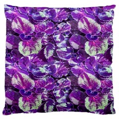 Botanical Violet Print Pattern 2 Standard Flano Cushion Case (one Side) by dflcprintsclothing