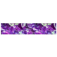 Botanical Violet Print Pattern 2 Small Flano Scarf by dflcprintsclothing