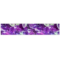 Botanical Violet Print Pattern 2 Large Flano Scarf  by dflcprintsclothing