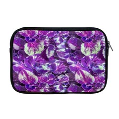 Botanical Violet Print Pattern 2 Apple Macbook Pro 17  Zipper Case by dflcprintsclothing