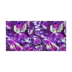 Botanical Violet Print Pattern 2 Yoga Headband by dflcprintsclothing