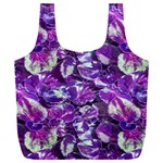 Botanical Violet Print Pattern 2 Full Print Recycle Bag (XXL) Front