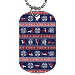 Christmas Deer Sex Dog Tag (two Sides) by dimaV