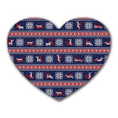 Christmas Deer Sex Heart Mousepads by dimaV