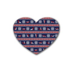 Christmas Deer Sex Heart Coaster (4 Pack)  by dimaV