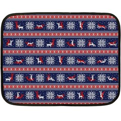 Christmas Deer Sex Double Sided Fleece Blanket (mini) 