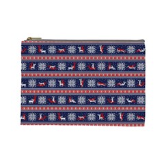 Christmas Deer Sex Cosmetic Bag (large) by dimaV