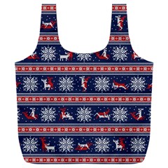 Christmas Deer Sex Full Print Recycle Bag (xxl) by dimaV