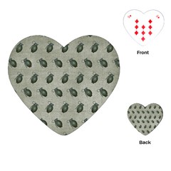 Army Green Hand Grenades Playing Cards Single Design (heart)