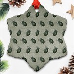 Army Green Hand Grenades Snowflake Ornament (Two Sides) Front