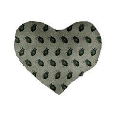 Army Green Hand Grenades Standard 16  Premium Heart Shape Cushions by McCallaCoultureArmyShop