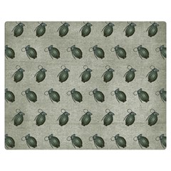 Army Green Hand Grenades Double Sided Flano Blanket (medium)  by McCallaCoultureArmyShop