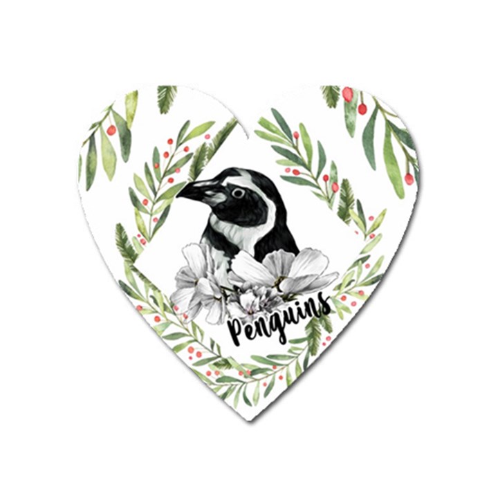 penguin Magnet (Heart)