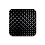 Pattern Arc en ciel/Nuages Rubber Coaster (Square)  Front