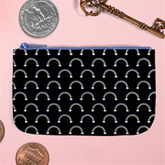 Pattern Arc En Ciel/nuages Large Coin Purse by kcreatif