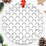 Pattern Arc en ciel/NuagesPng Ornament (Round Filigree) Front