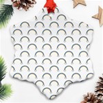 Pattern Arc en ciel/NuagesPng Ornament (Snowflake) Front