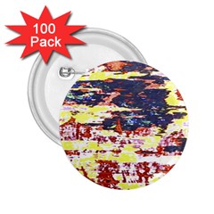 Multicolored Abstract Grunge Texture Print 2 25  Buttons (100 Pack)  by dflcprintsclothing