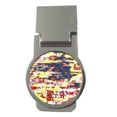 Multicolored Abstract Grunge Texture Print Money Clips (round)  by dflcprintsclothing