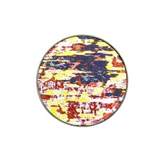 Multicolored Abstract Grunge Texture Print Hat Clip Ball Marker