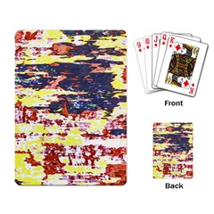 Multicolored Abstract Grunge Texture Print Playing Cards Single Design (rectangle) by dflcprintsclothing