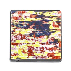 Multicolored Abstract Grunge Texture Print Memory Card Reader (square 5 Slot) by dflcprintsclothing