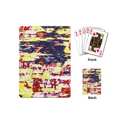 Multicolored Abstract Grunge Texture Print Playing Cards Single Design (mini) by dflcprintsclothing