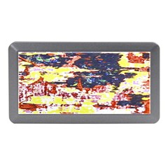 Multicolored Abstract Grunge Texture Print Memory Card Reader (mini)