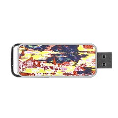 Multicolored Abstract Grunge Texture Print Portable Usb Flash (two Sides) by dflcprintsclothing