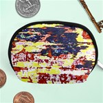 Multicolored Abstract Grunge Texture Print Accessory Pouch (Medium) Front