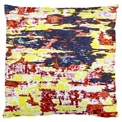 Multicolored Abstract Grunge Texture Print Standard Flano Cushion Case (one Side) by dflcprintsclothing