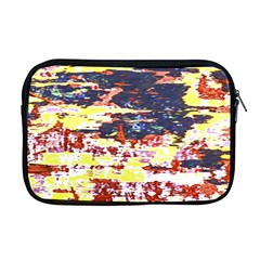 Multicolored Abstract Grunge Texture Print Apple Macbook Pro 17  Zipper Case by dflcprintsclothing