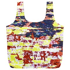 Multicolored Abstract Grunge Texture Print Full Print Recycle Bag (xxl)