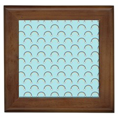 Pattern Arc En Ciel/nuages Framed Tile by kcreatif