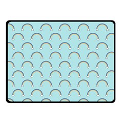 Pattern Arc En Ciel/nuages Fleece Blanket (small) by kcreatif