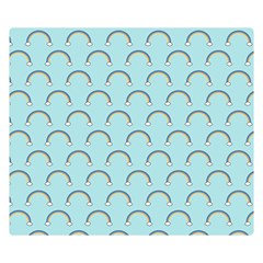 Pattern Arc En Ciel/nuages Double Sided Flano Blanket (small)  by kcreatif