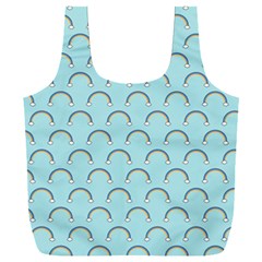 Pattern Arc En Ciel/nuages Full Print Recycle Bag (xxxl) by kcreatif