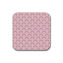 Pattern Arc En Ciel/nuages Rubber Coaster (square)  by kcreatif