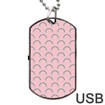 Pattern Arc en ciel/Nuages Dog Tag USB Flash (One Side) Front