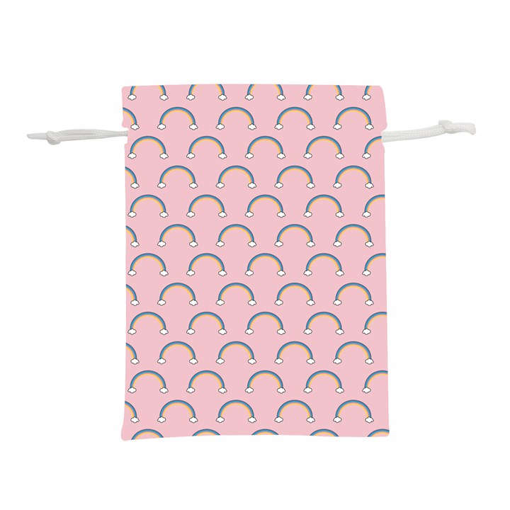 Pattern Arc en ciel/Nuages Lightweight Drawstring Pouch (L)